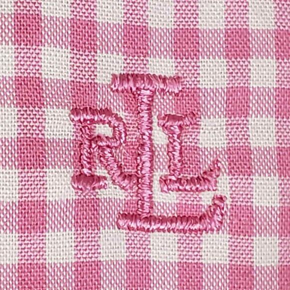 Polo Ralph Lauren LRL Shirt Women’s Size Medium M Pink Gingham Button Down - Picture 4 of 10